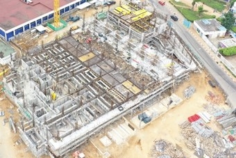 (写真1)建設現場の様子1