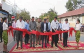 State of performing tape cutting ceremony