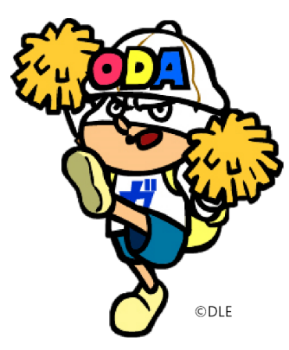 ポンポンを持つODAマン（C）DEL