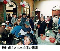 機材供与された食堂の視察