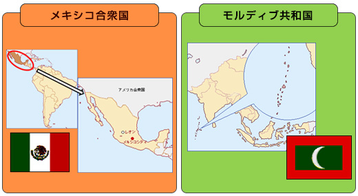 （画像1）メキシコ合衆国，モルディブ共和国