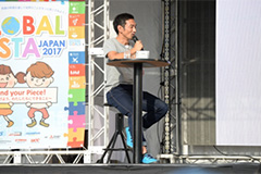 （写真6）現在は一般社団法人アスリートソサエティの代表理事を務める為末大さん。