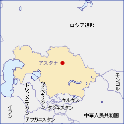 カザフスタン地図