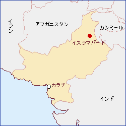 パキスタン地図