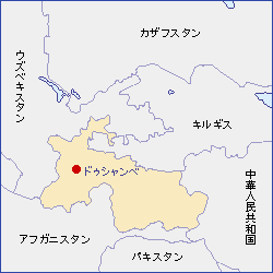 タジキスタン共和国地図