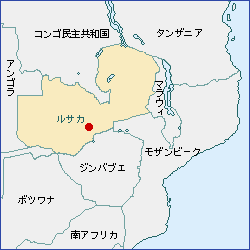 ザンビア地図