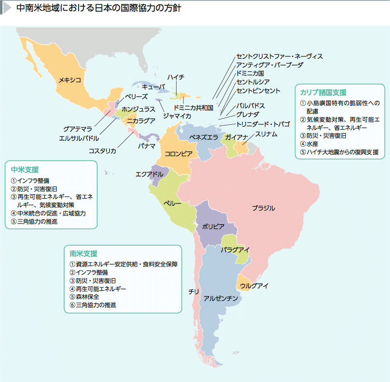 中南米地域における日本の国際協力の方針