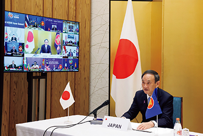 第23回日・ASEAN首脳会議に出席する菅総理大臣(写真:内閣広報室)