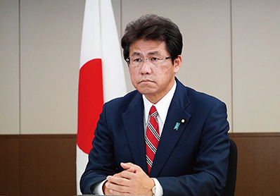 PALM9の関連行事として開催された第3回日本・太平洋島嶼国経済フォーラムに出席する三宅外務大臣政務官(2021年11月)