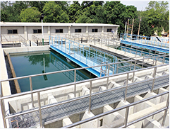 完成した浄水場全景(写真:株式会社TECインターナショナル)