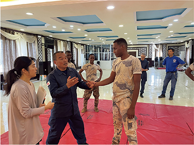 ジブチ「沿岸警備隊能力拡充プロジェクト・フェーズ3」における制圧訓練の様子（写真：海上保安庁）