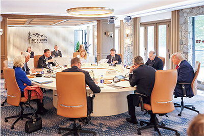 G7カナナスキス・サミットで発言する石破総理大臣（当時）（写真：内閣広報室）