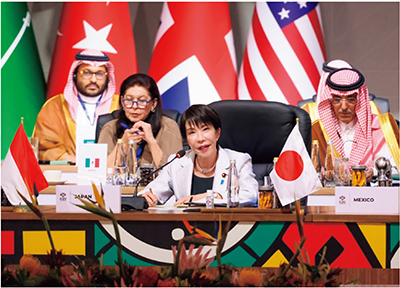 G20ヨハネスブルグ・サミットで発言する高市総理大臣（写真：内閣広報室）