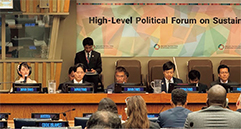 HLPF閣僚級会合における日本代表団