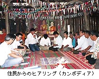 （写真）住民からのヒアリング