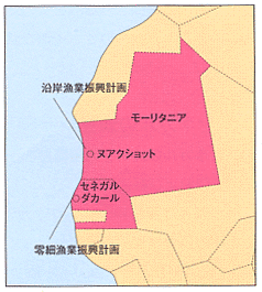 セネガル・モーリタニア地図