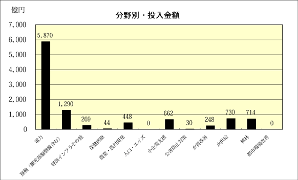 図表3-6　分野別インプット実績（金額）