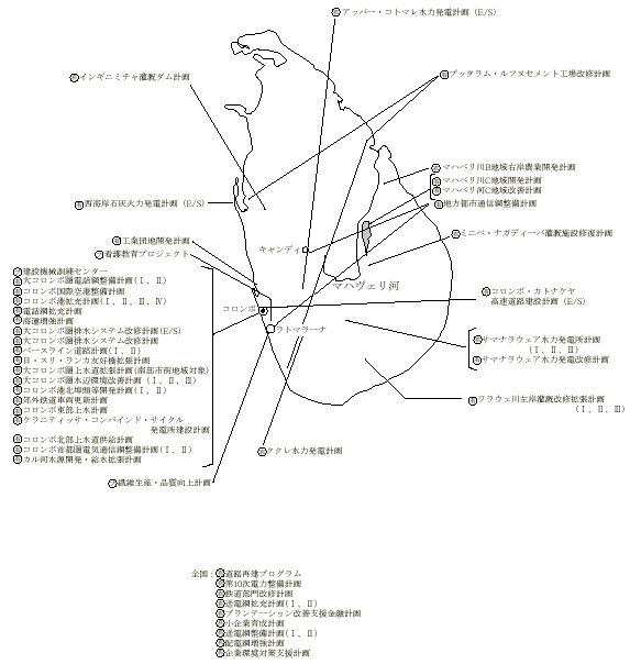 スリランカ地図画像