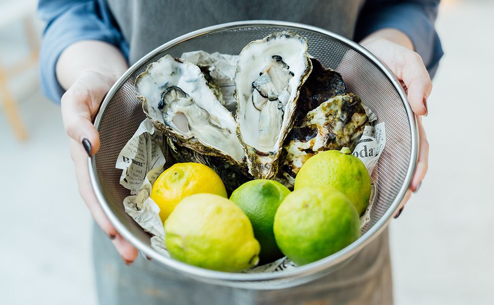 牡蠣と瀬戸内レモン