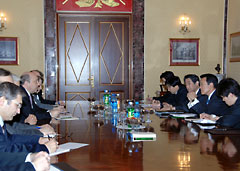 （写真）イワノフ安全保障会議書記との会談