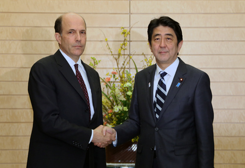 （写真）ルース駐日米国大使による安倍総理表敬 (1)
