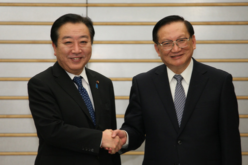外務省 唐家璇中日友好協会会長による野田総理表敬