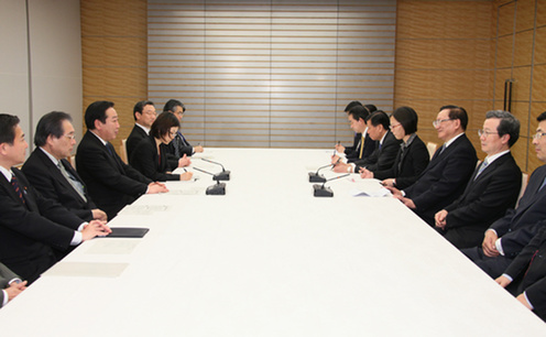 外務省 唐家璇中日友好協会会長による野田総理表敬