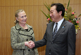 （写真）クリントン米国務長官による野田総理大臣表敬-1