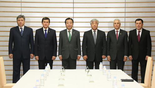 「中央アジア＋日本」対話・第4回外相会合出席者（各国外相等）による野田総理大臣表敬-1