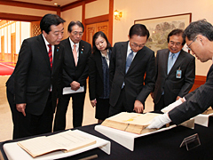 （写真）日韓首脳会談-2