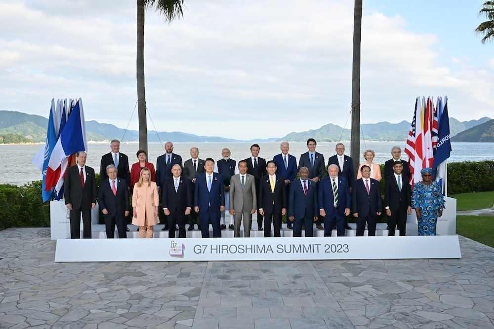 Ｇ７リーダー、招待された国際機関のリーダーたち