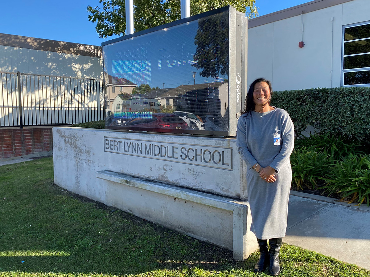 笑顔の校長先生