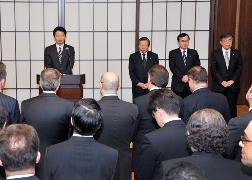 （写真）玄葉外務大臣挨拶（東日本大震災後1年に際するレセプション）