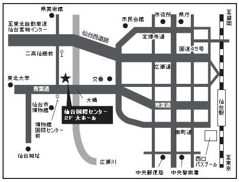 （写真）会場の周辺地図