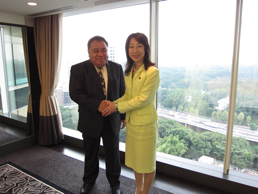(写真)サモアとの二国間会談