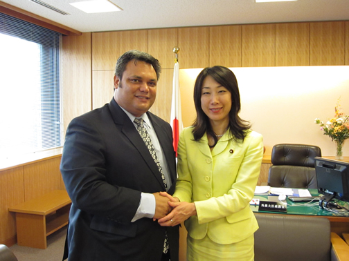 (写真)ナウルとの二国間会談