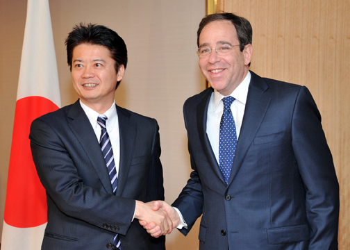 （写真）ナイズ米国務副長官による玄葉大臣表敬-1