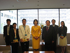 タイ医療支援チームの菊田外務大臣政務官表敬