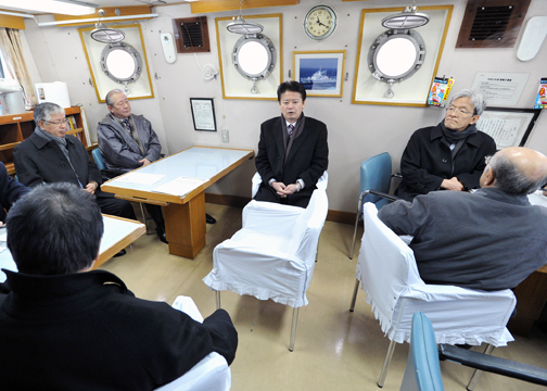 （写真）元島民及び1市4町首長との昼食懇談会
