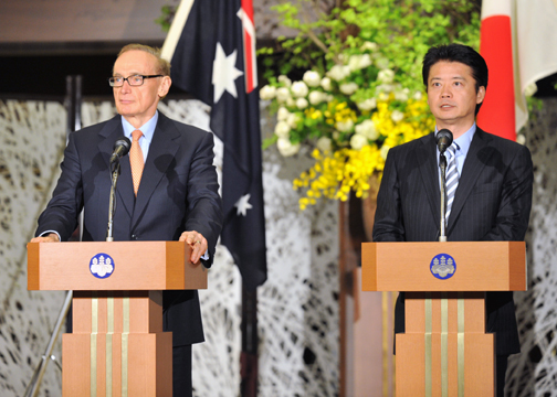（写真）日豪外相会談等-3