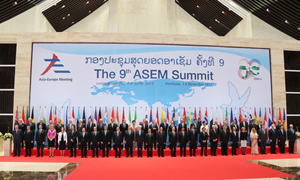 (Photo) The Ninth Asia-Europe Meeting (ASEM 9) (Photo: Cabinet Public Relations Office)