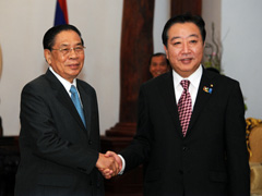 (Photo)Meeting with H.E. Mr. Choummaly SAYASONE, President of the Lao People’s Democratic Republic, Secretary General of the Lao People’s Revolutionary Party (Overview) 1