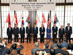 （Photo）Anti-Counterfeiting Trade Agreement (ACTA) Signing Ceremony (Outline) -1
