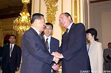 Exchange of views with leaders of non-G8 governments（discussions among leaders)