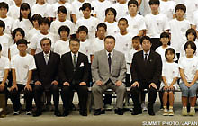 Memorial Photo Session with the students who observed the Presidency Press Conference