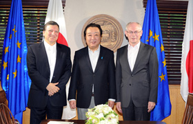 (Photo)Japan-EU Summit Meeting-1