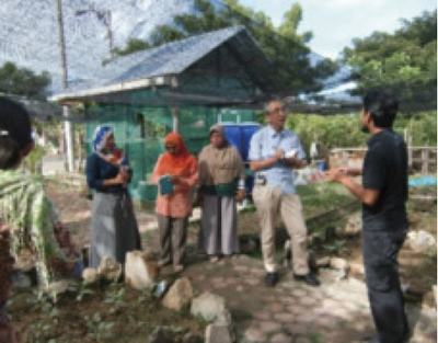 A photo of interview with a local community of Banda Ache City
