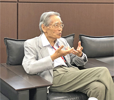A photo of Prof.Ryokichi Hirono