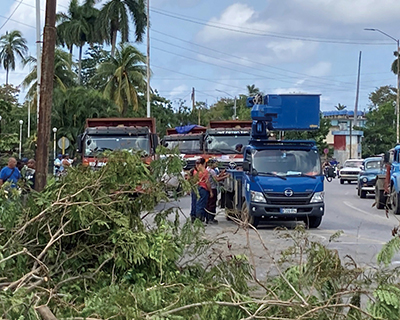 A photo of Disaster restoration work after Hurricane Ian