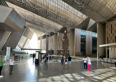 A photo of Grand Egyptian Museum (GEM) Entrance